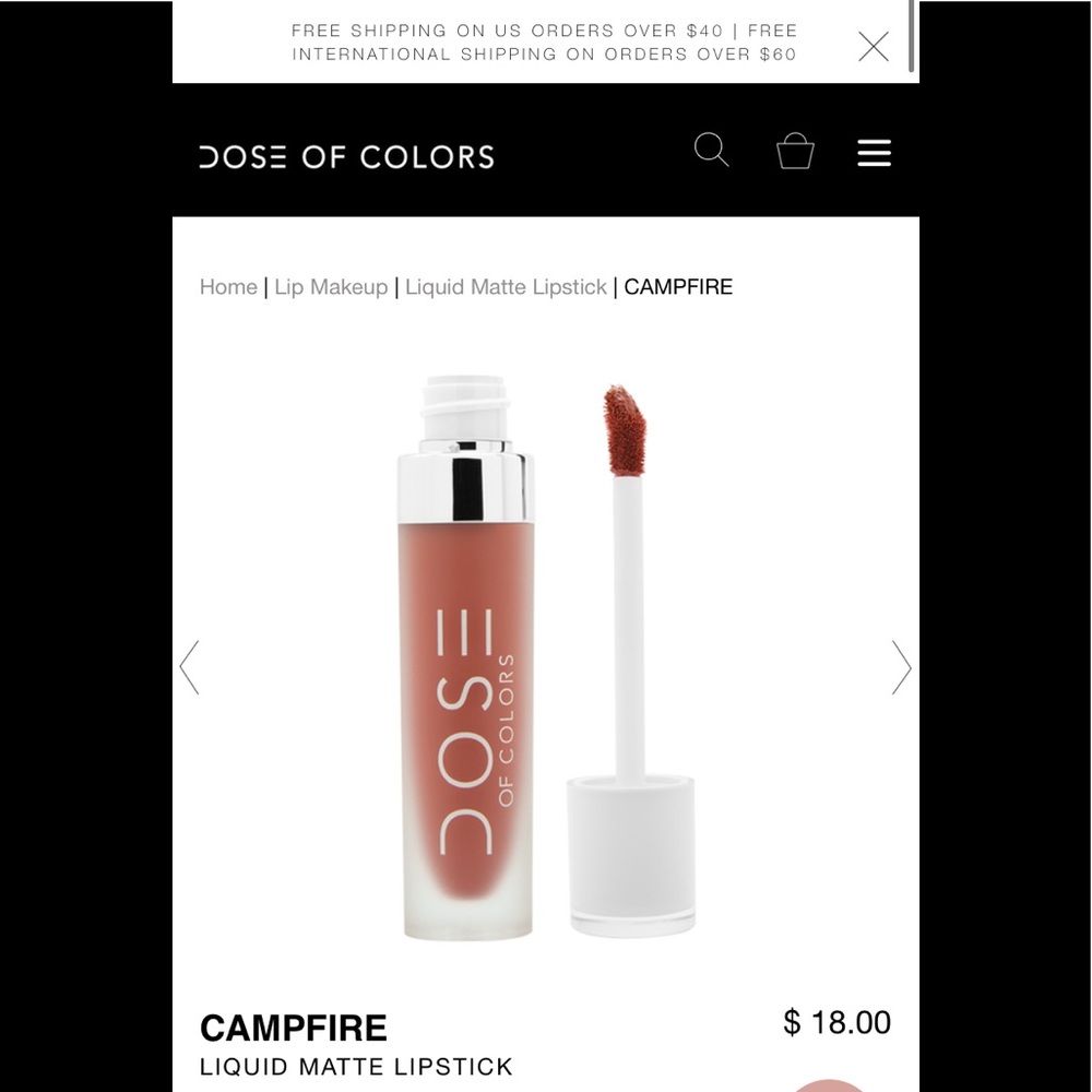 Dose liquid matte lipstick